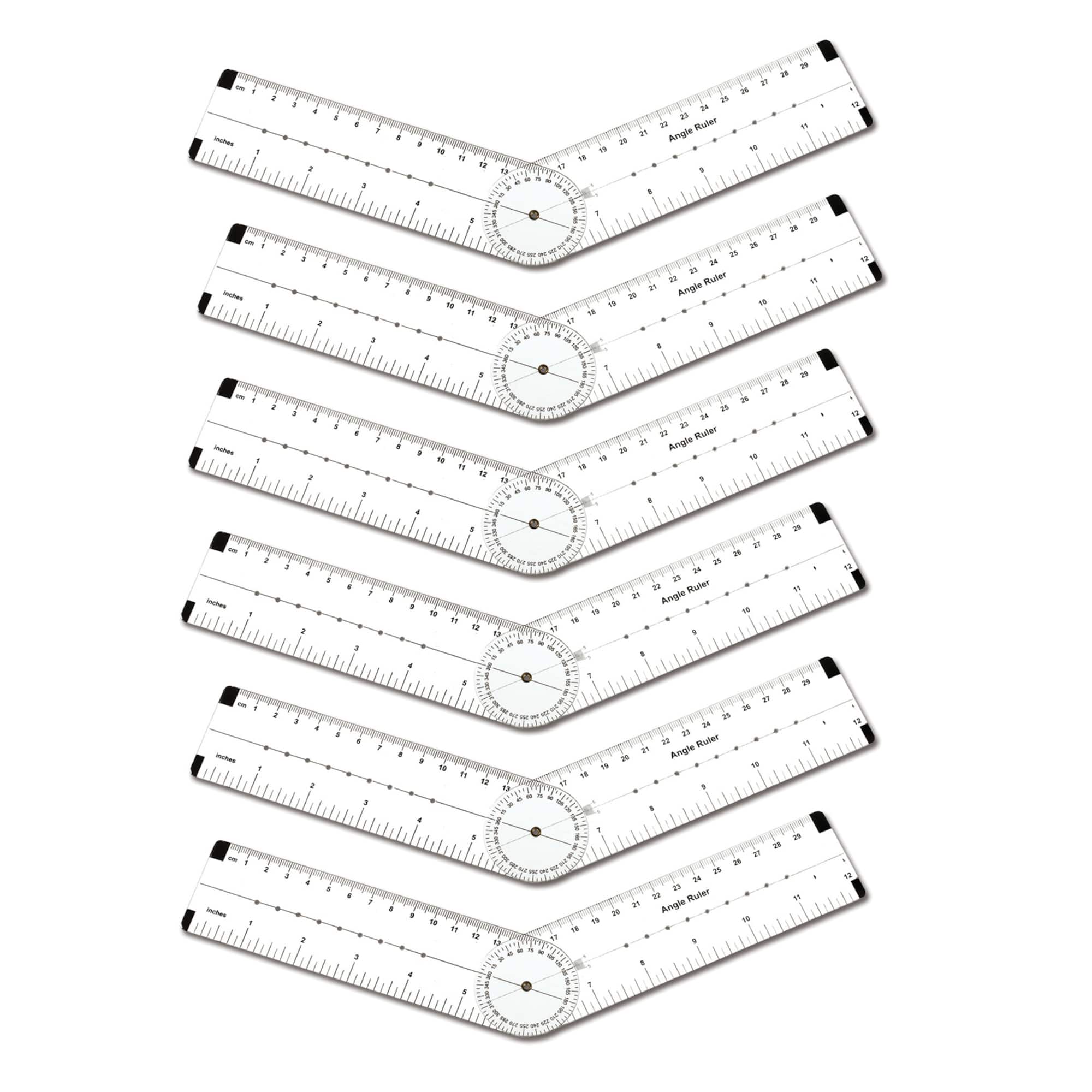 Learning Advantage™ Angle Measurement Ruler, 6ct.